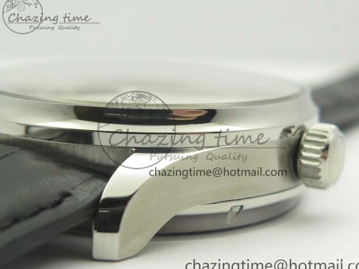 MIROTIME 0331 Upgraded Portuguese Flying Tourbillon SS White Dial 2 Sub Dials on Black Leather Strap 7161